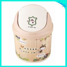 Fashionable Cartoon Printed Plastic Storage Bucket (FF-5012-1)